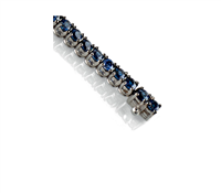 Bracelet Gemoro Femme Tennis in Or blanc Zaffiro blu 3.43 Ct BB279BZF - BB279BZF